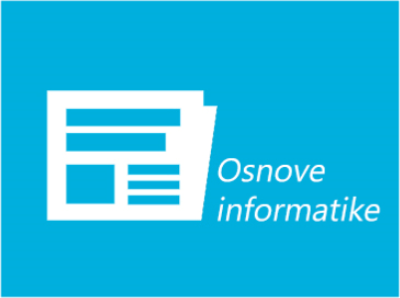 Osnove informatike - Izmjena satnice natjecanja za osnovne škole